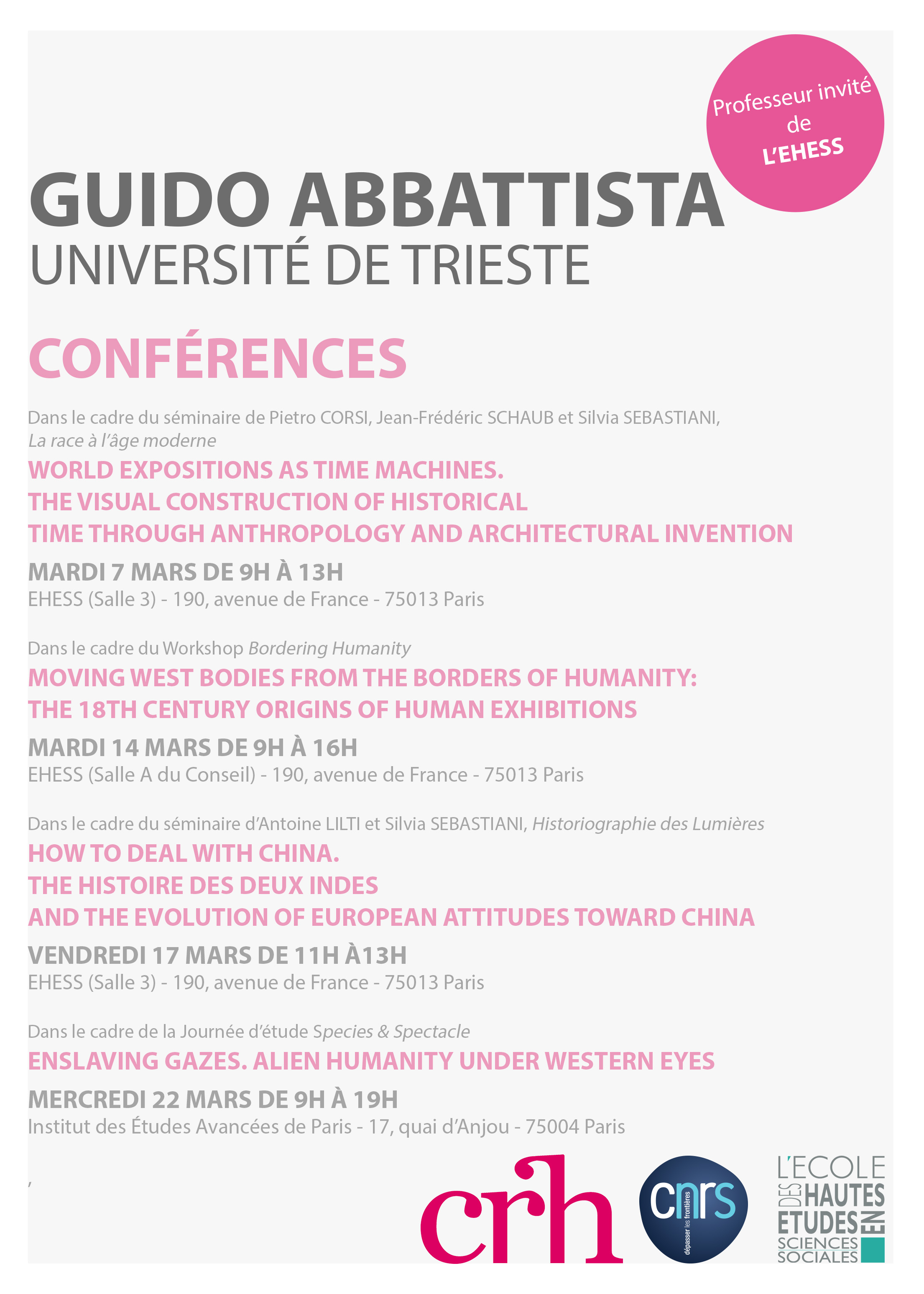 Conférences de Guido Abbattista